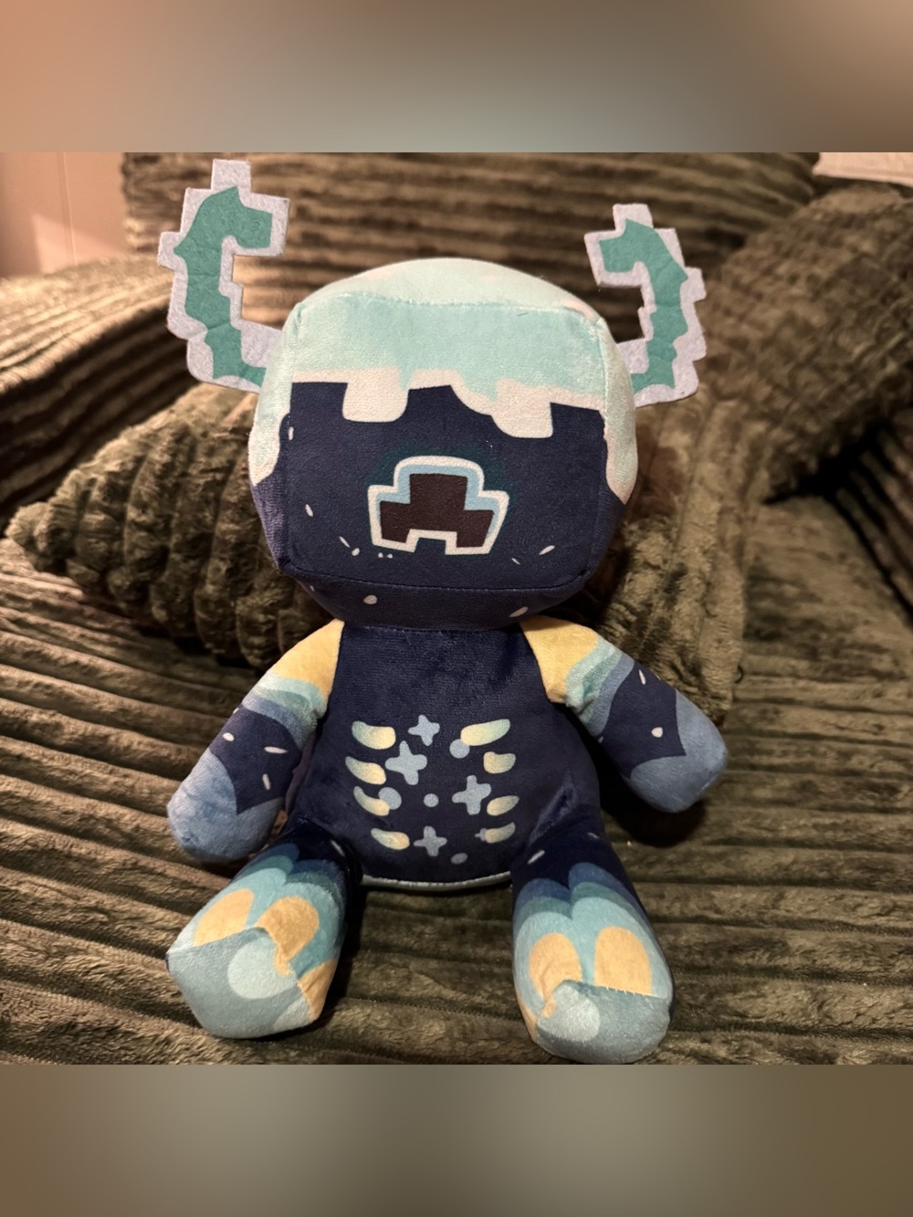 Official Minecraft Warden Plush Toy – 10" Collectible Stuffed Animal